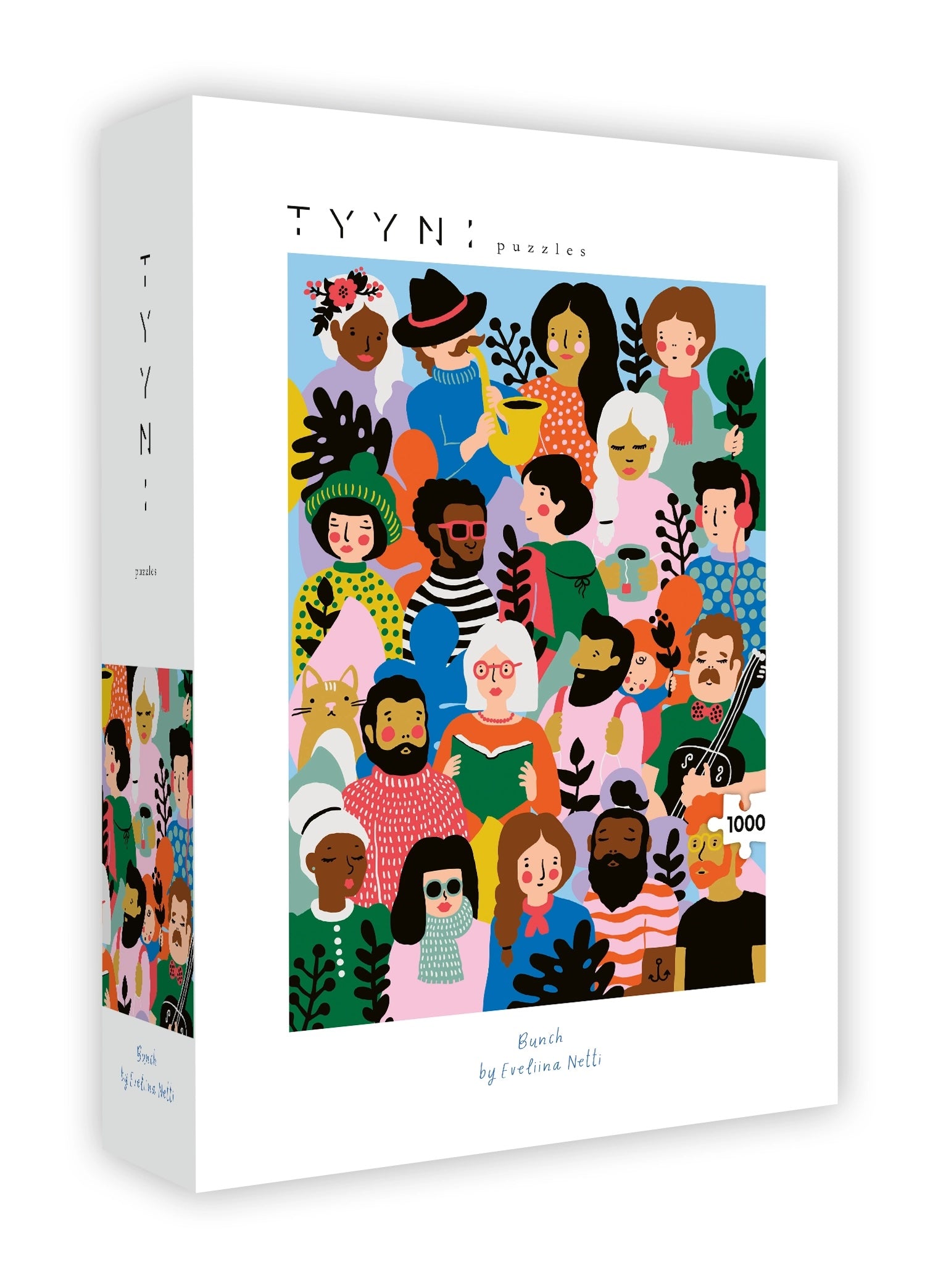 Tyyni Puzzle - 1000 pieces, Bunch by Eveliina Netti