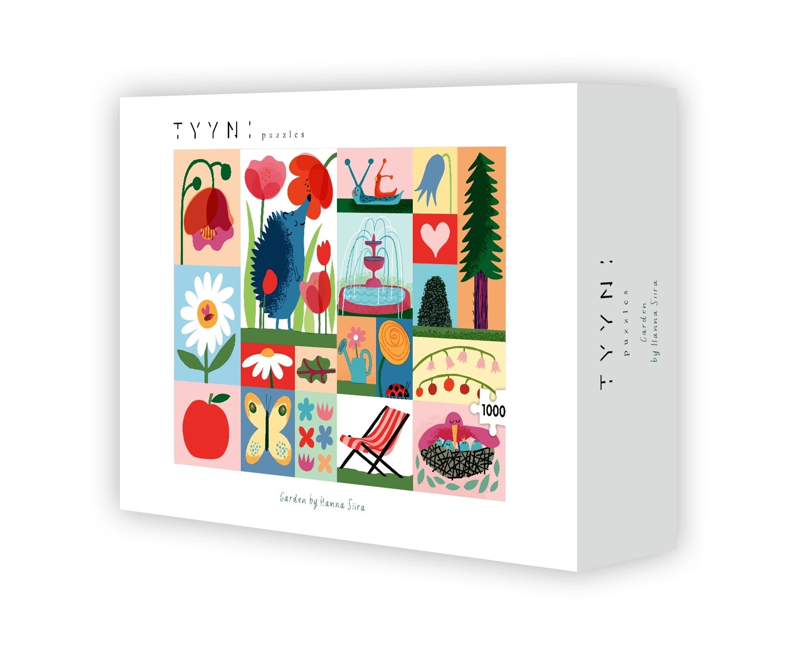Tyyni Puzzle - 1000 pieces, Garden by Hanna Siira