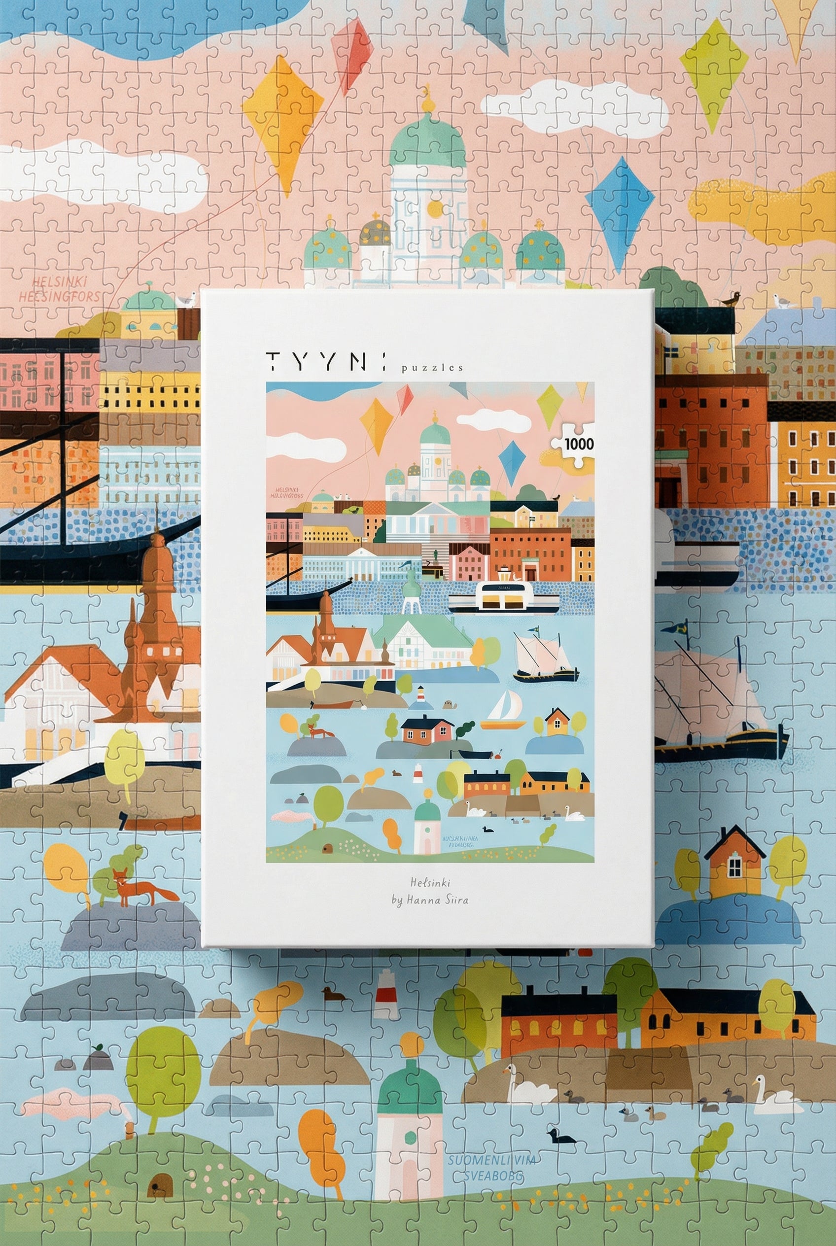 Tyyni Puzzle - 1000 pieces, Helsinki by Hanna Siira