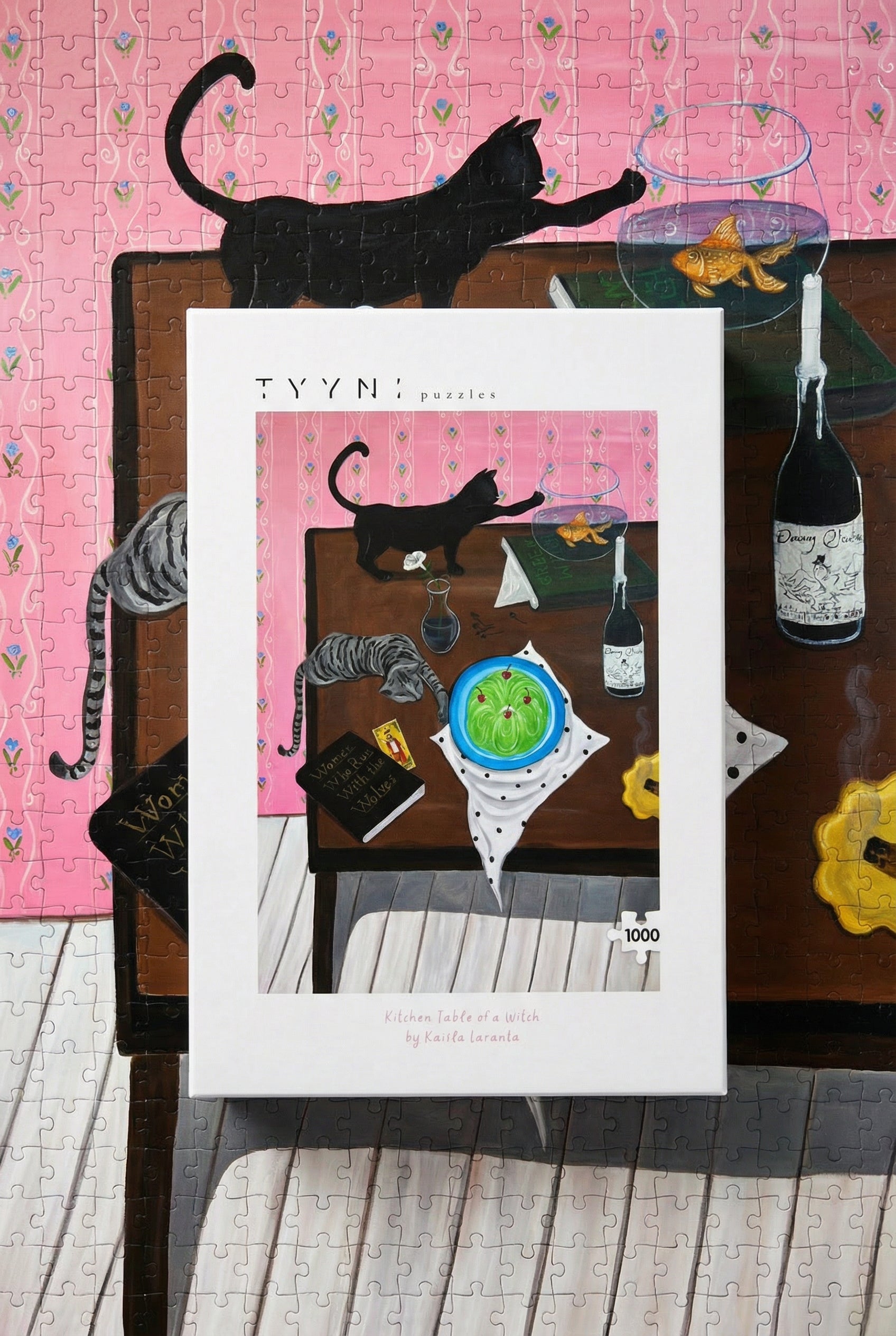 Tyyni Puzzle - 1000 pieces, Kitchen Table of a Witch by Kaisla Laranta