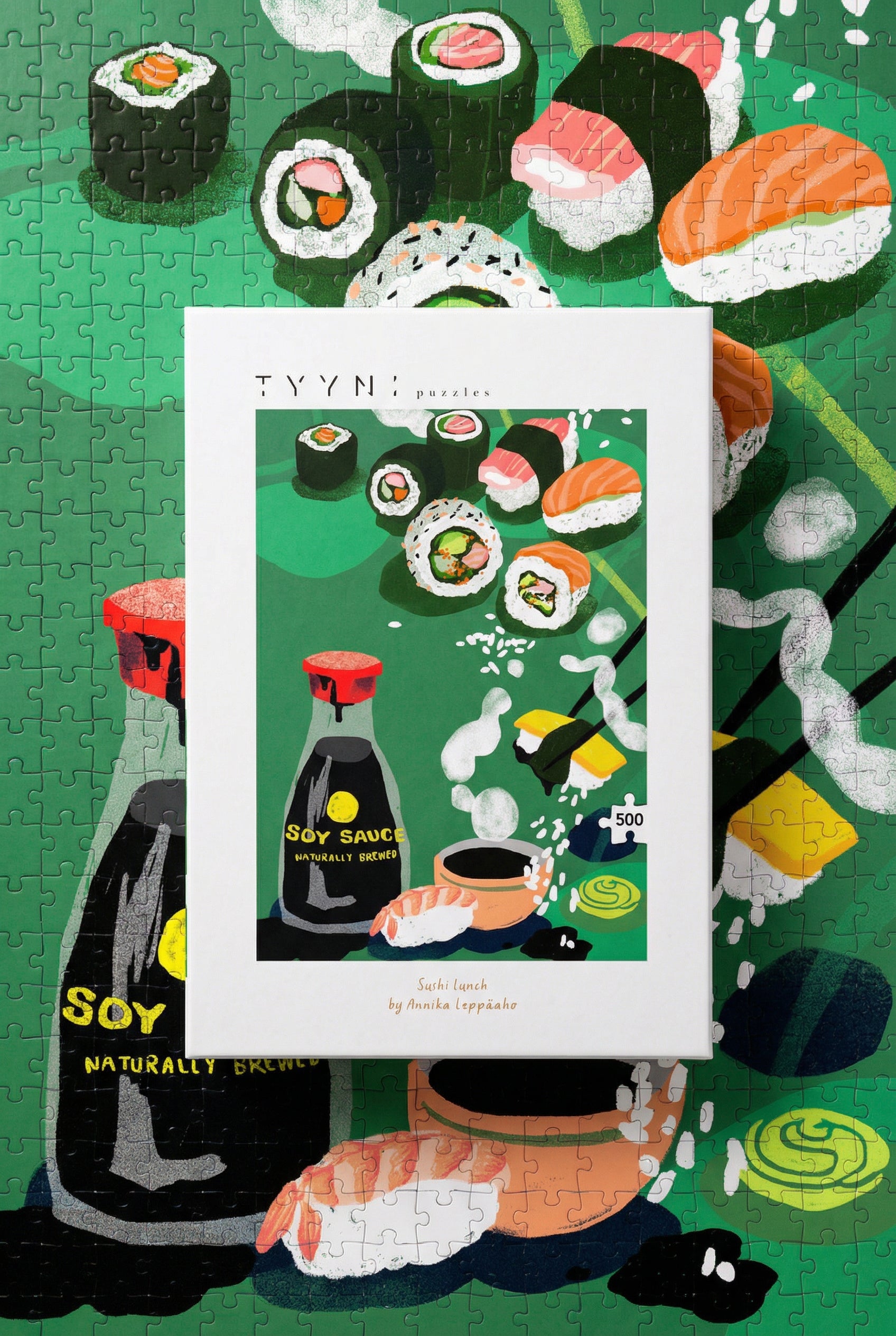 Tyyni Puzzle - 500 pieces, Sushi Lunch by Annika Leppäaho