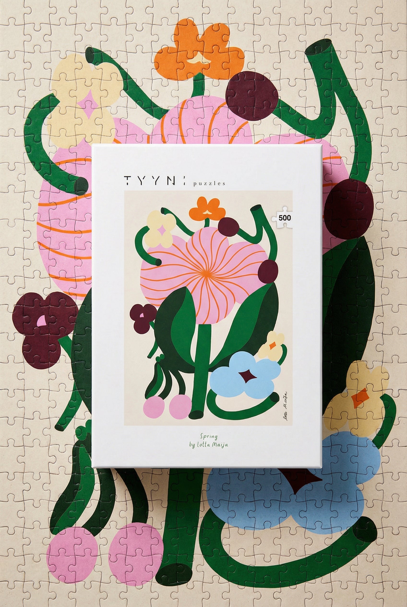 Tyyni Puzzle - 500 pieces, Spring by Lotta Maija