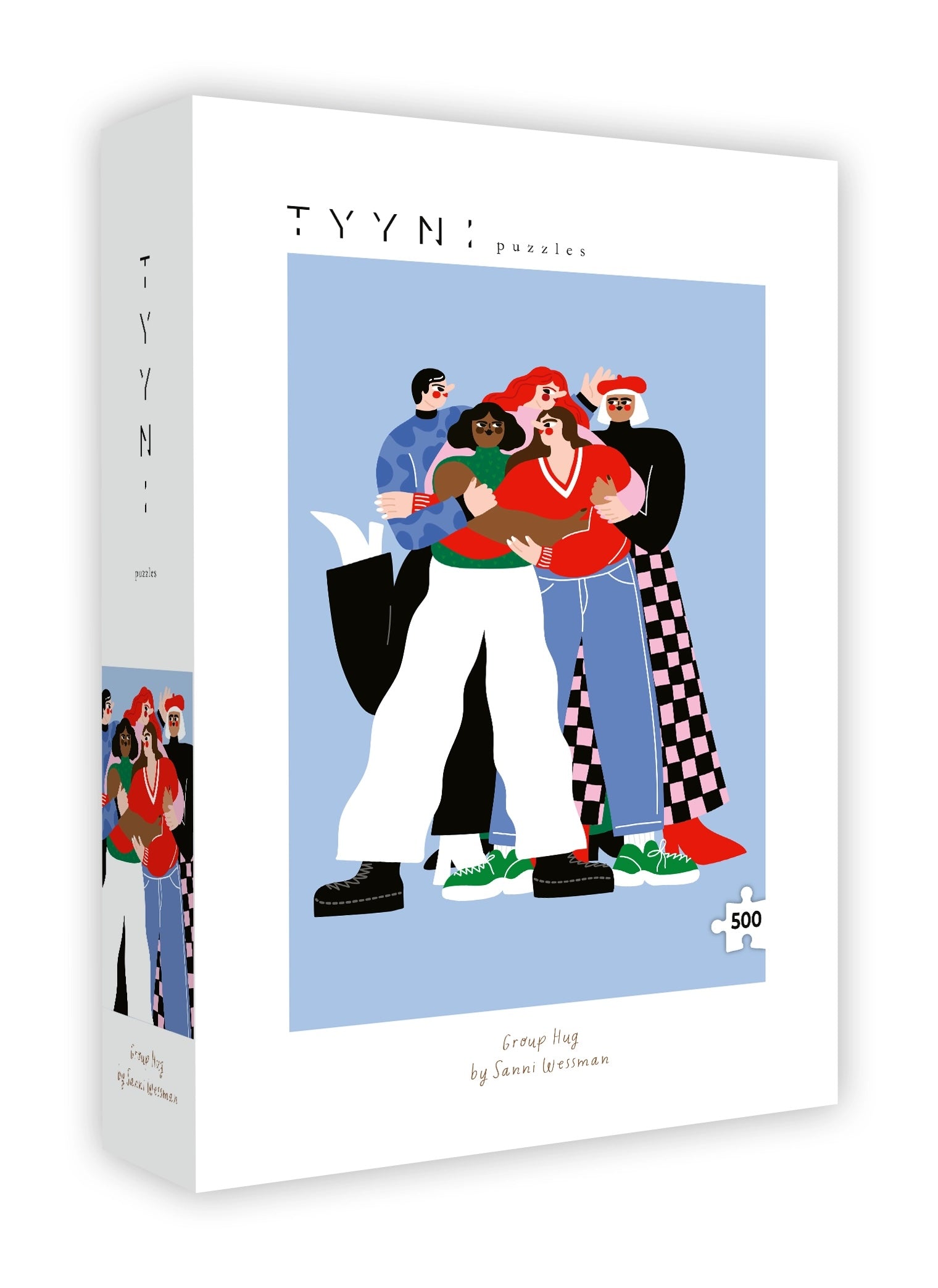 Tyyni Puzzle - 500 pieces, Group Hug by Sanni Wessman